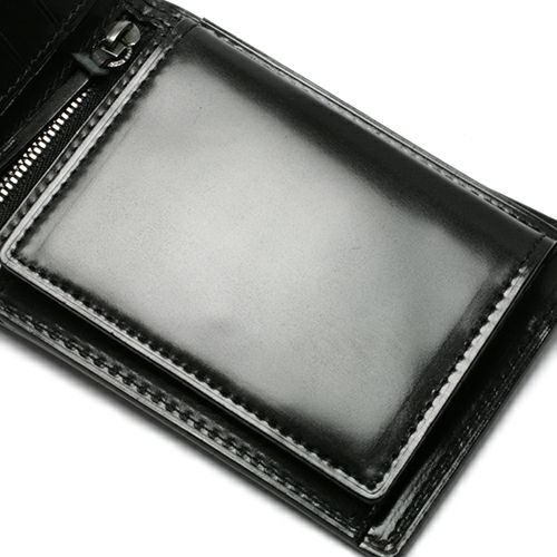 J-WA003)コードバン二つ折り財布/ミディアムウォレット｜アクセサリー
