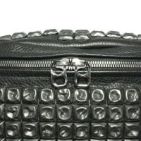 【ジャムホームメイド（JAMHOMEMADE）】ENDURE レザー JAMスタッズ ボディバッグ ショルダーバッグ S - ブラック