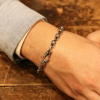 3WAY スカル チェーン ネックレス シルバー925 メンズ