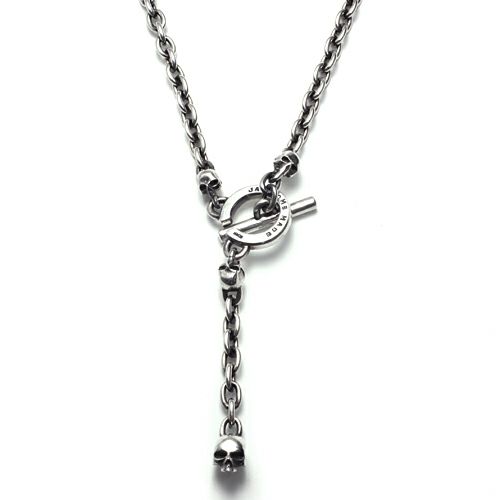 【ジャムホームメイド（JAMHOMEMADE）】レボリューションスカル 3WAY ウォレットチェーン /ネックレス, ブレスレット -シルバー925-
