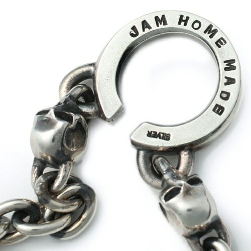 【ジャムホームメイド（JAMHOMEMADE）】レボリューションスカル 3WAY ウォレットチェーン /ネックレス, ブレスレット -シルバー925-