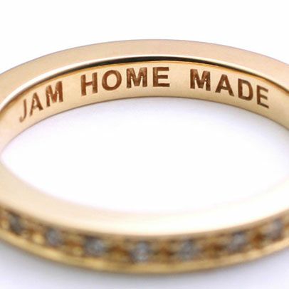 【ジャムホームメイド（JAMHOMEMADE）】フラット ダイヤモンド リング スター S - K10イエローゴールド / 指輪