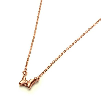 ミニー リボンネックレス ピンクゴールド アクセサリー通販のジャムホームメイド Jam Home Made