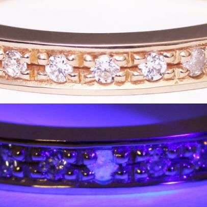 【ジャムホームメイド（JAMHOMEMADE）】フラット ダイヤモンド リング スター S - K10ピンクゴールド / 指輪