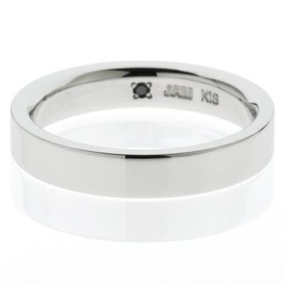 【ジャムホームメイド（JAMHOMEMADE）】カットレスリング M -K18WG- / 結婚指輪・マリッジリング