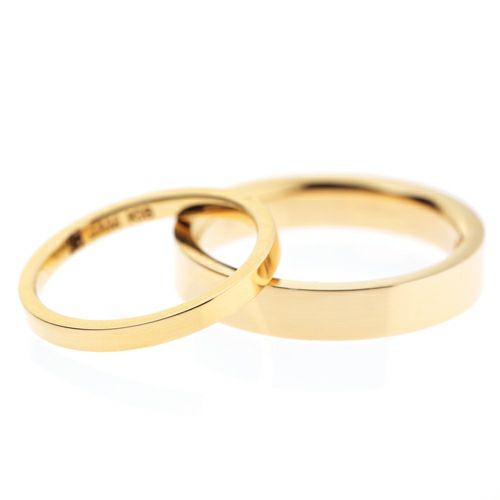 【ジャムホームメイド（JAMHOMEMADE）】カットレスリング S -K18YG- / 結婚指輪・マリッジリング