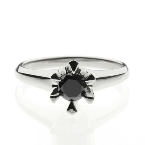 【ジャムホームメイド（JAMHOMEMADE）】3RD ブラックダイヤモンドクラシックリング / 婚約指輪・エンゲージリング