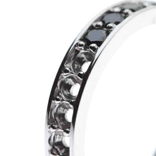 【ジャムホームメイド（JAMHOMEMADE）】3RD ブラックダイヤモンドモダンリング / 婚約指輪・エンゲージリング