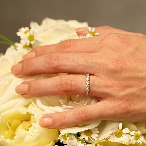 【ジャムホームメイド（JAMHOMEMADE）】ディズニーアニメーション『美女と野獣』のエンゲージリング -PT900- / 婚約指輪・エンゲージリング