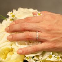 【ジャムホームメイド（JAMHOMEMADE）】ディズニーアニメーション『美女と野獣』のエンゲージリング -PT900- / 婚約指輪・エンゲージリング