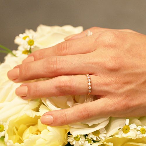 予約販売 8号 ダイヤ Disney 美女と野獣 K18 Bridal 4 C アクセサリー Www Cecop Gob Mx