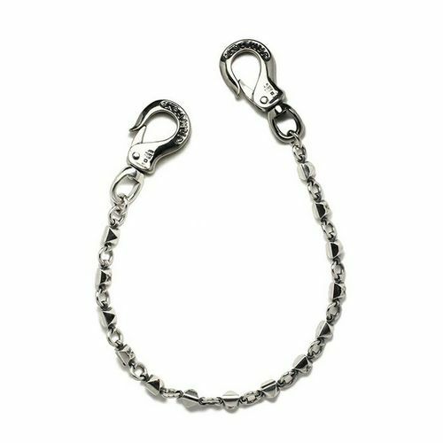 J-NS024)レボリューションスカルウォレットチェーン-シルバー925 
