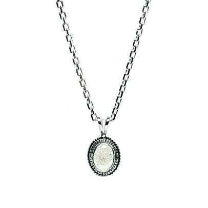 J-NC062)クラッシュジルコニア0010ハイブリッドカレッジネックレス