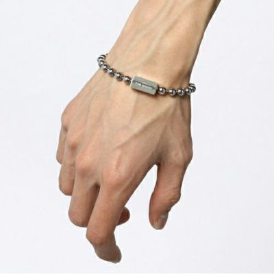 【ジャムホームメイド（JAMHOMEMADE）】AB型 ボールチェーン ブレスレット NEW TYPE （血液型）