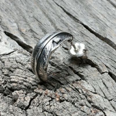 ダイヤモンドフェザーピアス/片耳の写真