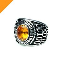 J-RI063NOV)11月誕生石/トパーズ0010ハイブリッドカレッジリングM/指輪