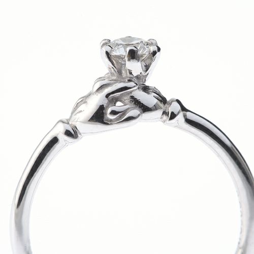 SHENWG)ミッキーマウス&ミニーマウスシェイクハンドエンンゲージリング