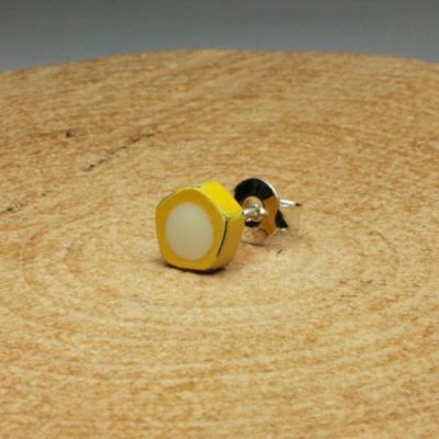 そんなバナナスライスピアス-イエロー/片耳の写真
