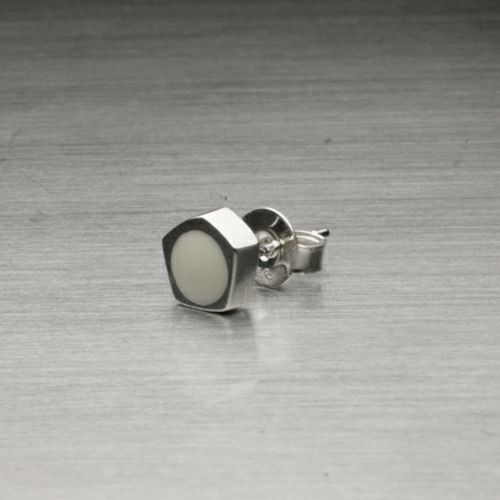 J-NS408)そんなバナナスライスピアス-シルバー/片耳｜アクセサリー通販