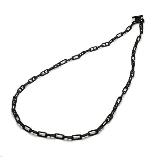 J-NS486-N)マリンチェーンブレスレット&ネックレス-NOIR