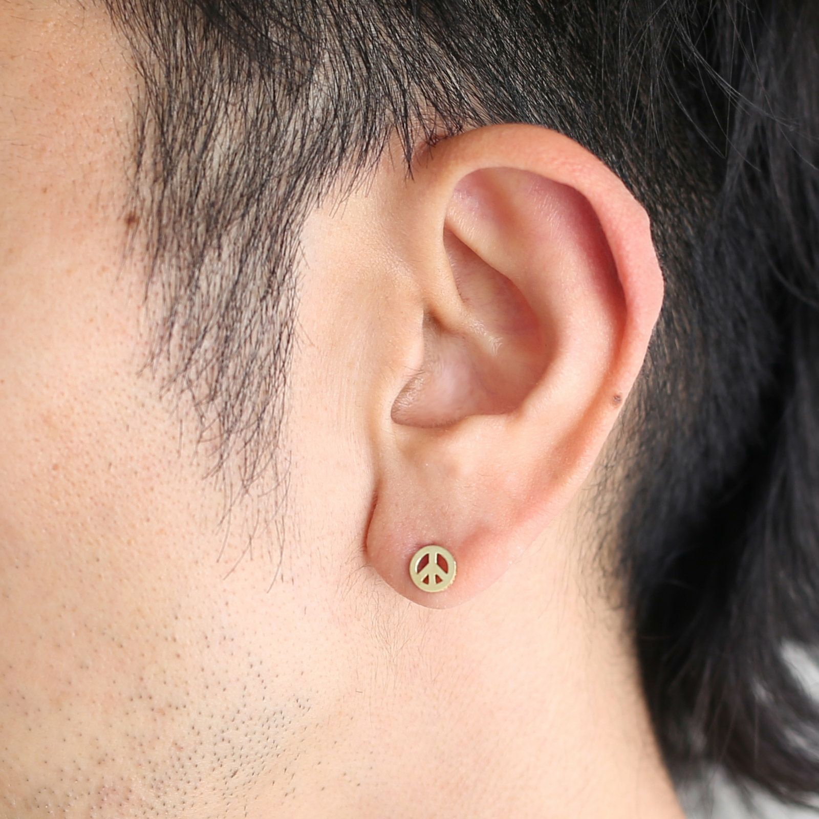 K10 ピースピアス / 片耳 / ピアス・イヤーカフ