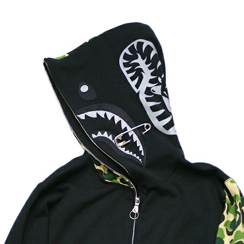 アベイシングエイプ/A BATHING APE ABCカモ SHARK FULL ZIP HOODIE（シャーク フルファスナー パーカー） -CAMO- / 洋服小物