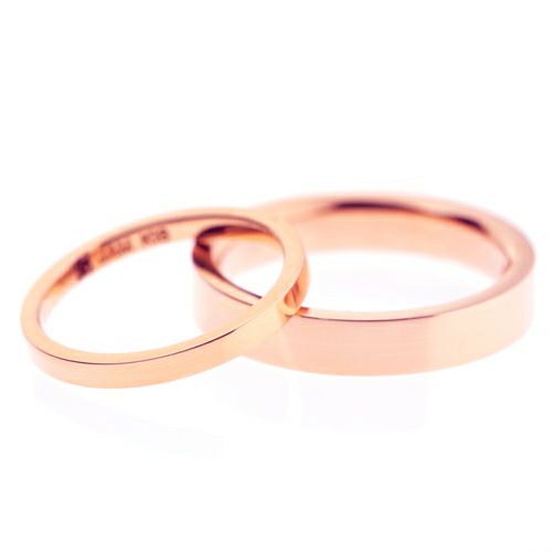 【ジャムホームメイド（JAMHOMEMADE）】カットレスリング S -K18PG- / 結婚指輪・マリッジリング