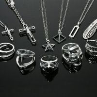 JNS550SM)スケルトンスタースタッズネックレス｜アクセサリー