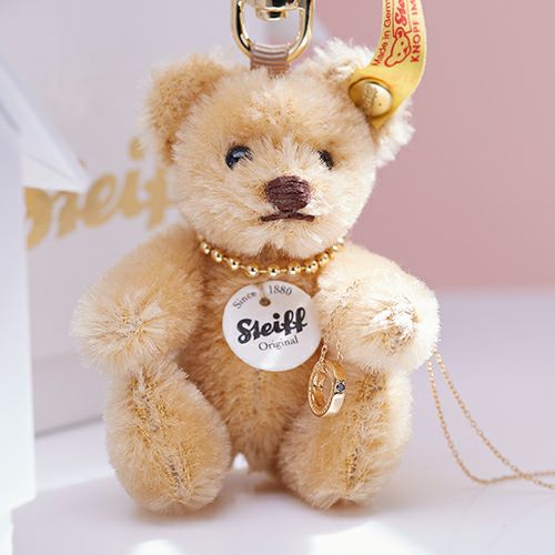 【ジャムホームメイド（JAMHOMEMADE）】シュタイフ "Stieff" ベビーベアリングネックレス -K18WHITEWGOLD-