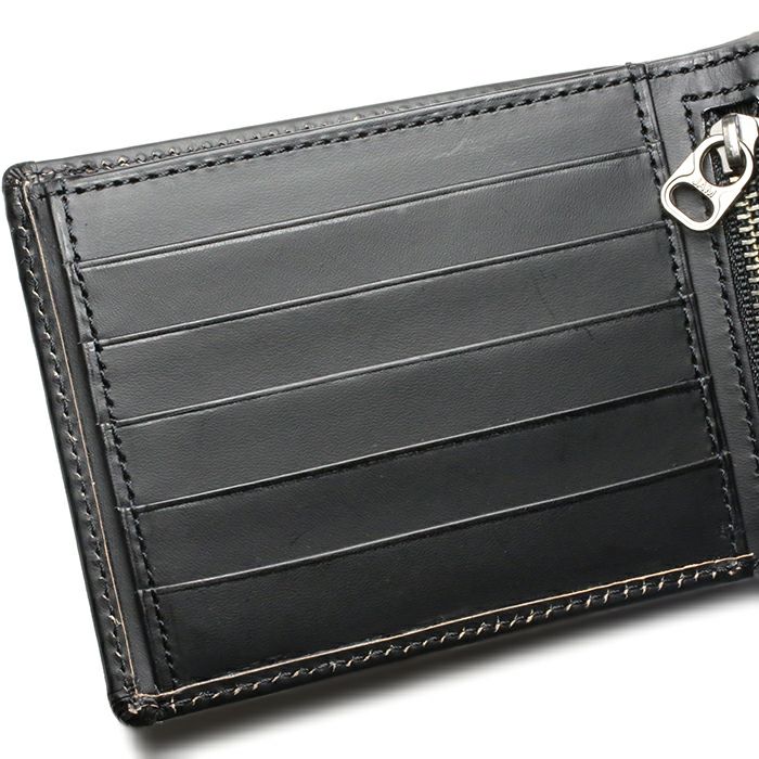 J-NS059)パンチング二つ折り財布-LaVish-/ミディアムウォレット 