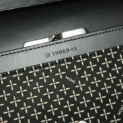 オンラインショップ限定 NUMBER(N)INE×印傳屋(印伝屋) ロングウォレット・束入れ -BLACK&WHITE- / 長財布
