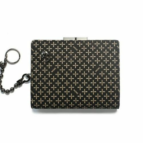 【ジャムホームメイド（JAMHOMEMADE）】オンラインショップ限定 NUMBER(N)INE×印傳屋(印伝屋） 二つ折り財布・がま札財布 -BLACK&WHITE- / ミディアムウォレット