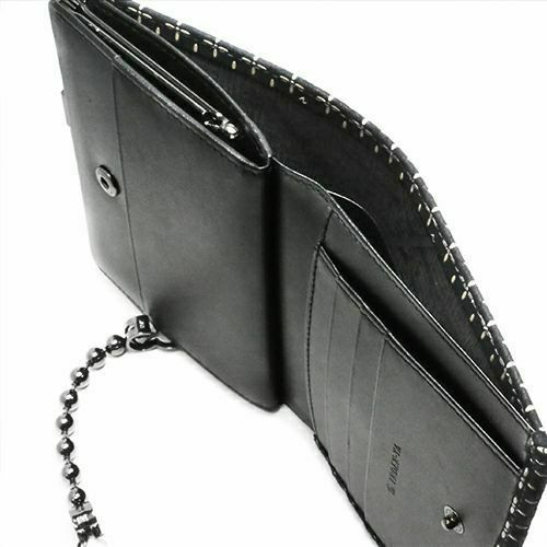 【ジャムホームメイド（JAMHOMEMADE）】オンラインショップ限定 NUMBER(N)INE×印傳屋(印伝屋） 二つ折り財布・がま札財布 -BLACK&WHITE- / ミディアムウォレット