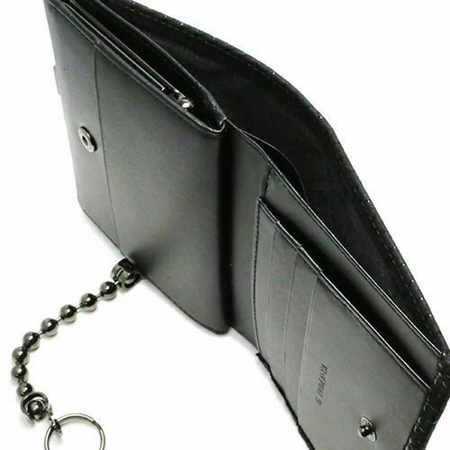 オンラインショップ限定 NUMBER(N)INE×印傳屋(印伝屋) ミディアムウォレット・がま札財布 -BLACK&BLACK- / 二つ折り財布