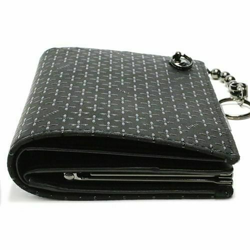 オンラインショップ限定 NUMBER(N)INE×印傳屋(印伝屋) ミディアムウォレット・がま札財布 -BLACK&BLACK- / 二つ折り財布