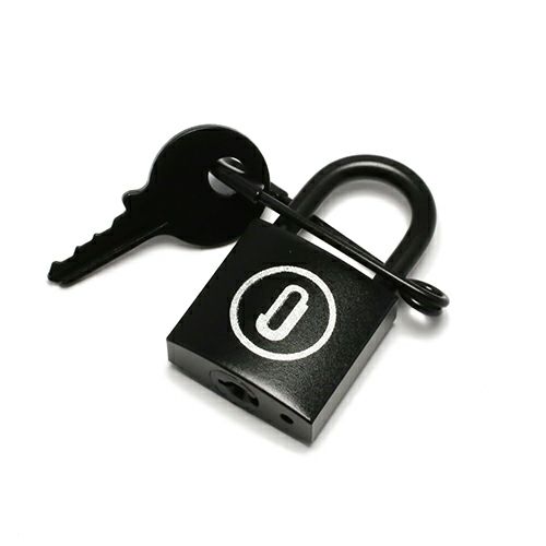 パドロック 安全ピン（セーフティピン）ウォレットチェーン  S -BLACK- / 財布チェーン・ウォレットチェーン