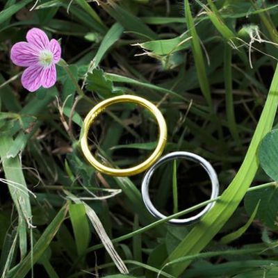 世界にひとつだけの指輪PT900&K18YG/結婚指輪・マリッジリングの写真