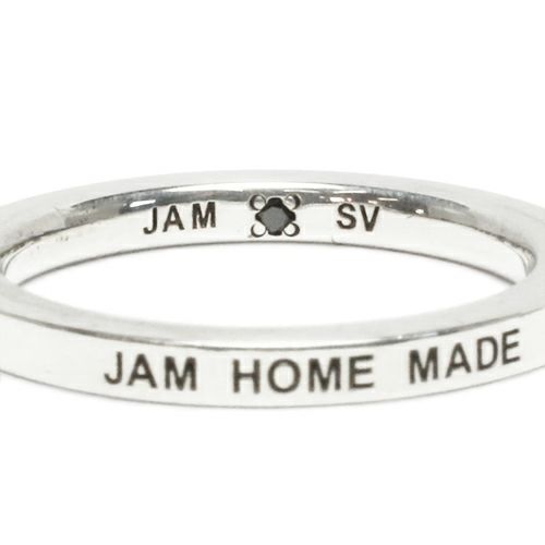 【ジャムホームメイド（JAMHOMEMADE）】フラット ダブル ダイヤモンド リング S - シルバー / 指輪