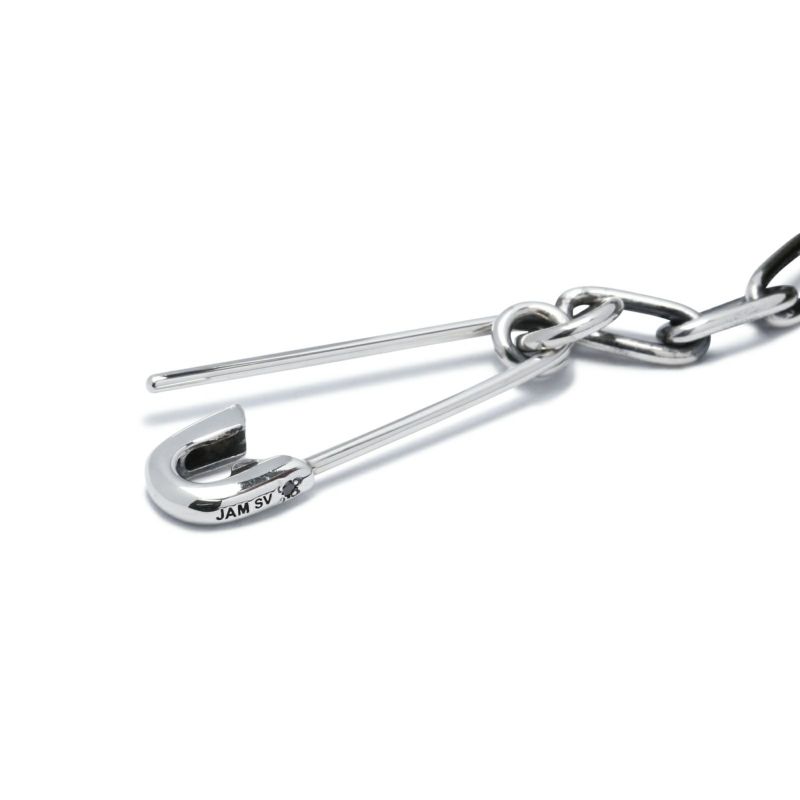 【初売り】 J-BR012-SV)安全ピン長アズキチェーンダイヤモンドブレスレットM アクセサリー