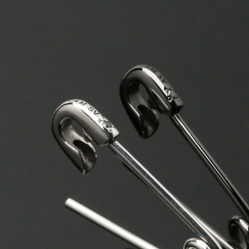 J-BR003-SV)安全ピン長アズキチェーンダイヤモンドブレスレットS J-BR003-SV)安全ピン長アズキチェーンダイヤモンドブレスレットS