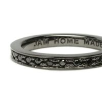 【ジャムホームメイド（JAMHOMEMADE）】フラット ダイヤモンド リング スター S - ブラック / 指輪