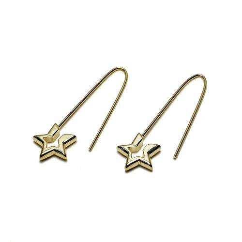 スター&安全ピンフープピアス/両耳｜アクセサリー通販のジャムホーム
