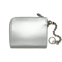 【ジャムホームメイド（JAMHOMEMADE）】L字ファスナー レザー 二つ折り 財布 “MISHIMA” モデル -Ms.GOLD & Ms.SILVER- / ミニウォレット
