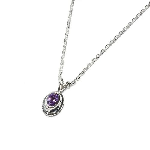 【ジャムホームメイド（JAMHOMEMADE）】2月 誕生石 スケルトン カレッジ ネックレス S