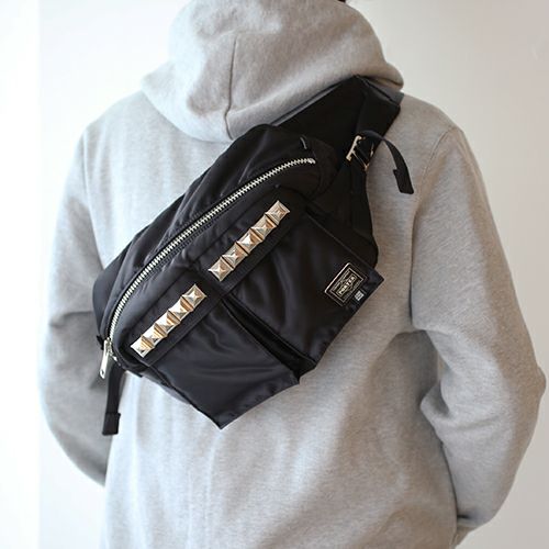 ポーター/PORTER スタッズウエストバッグ