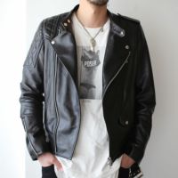 【ジャムホームメイド（JAMHOMEMADE）】レザー ライダースジャケット 