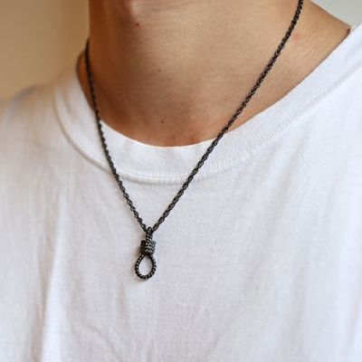 パイレーツ・オブ・カリビアン/ワールド・エンドロープネックレスM-ブラックの写真