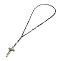 【ジャムホームメイド（JAMHOMEMADE）】K10イエローゴールド ダイヤモンド ロザリオ クロス ネックレス M