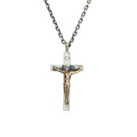【ジャムホームメイド（JAMHOMEMADE）】K10イエローゴールド ダイヤモンド ロザリオ クロス ネックレス S