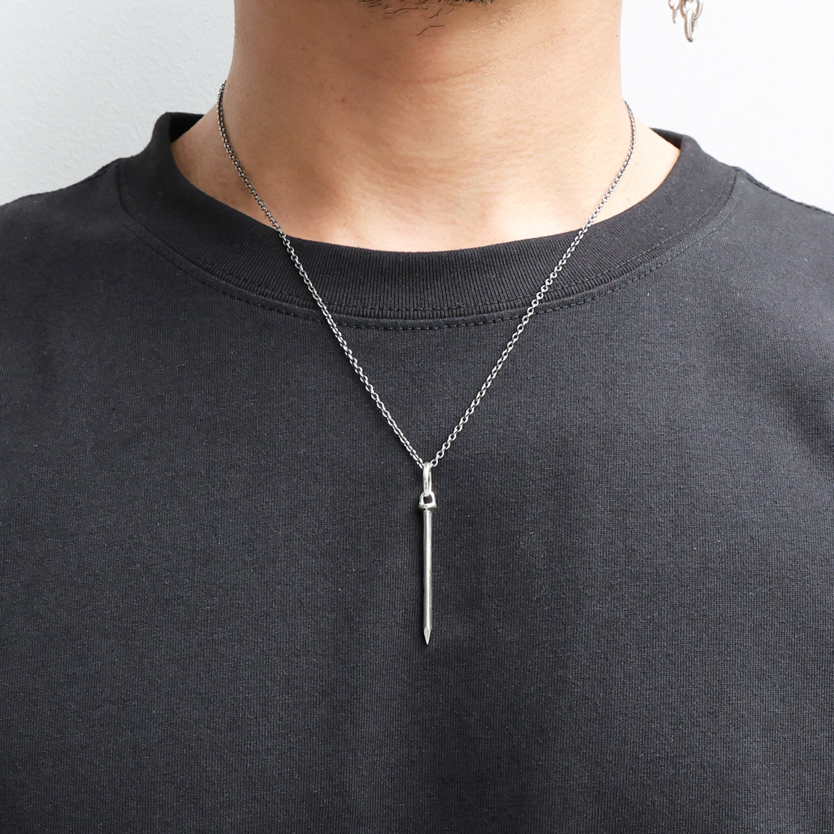 【ジャムホームメイド（JAMHOMEMADE）】ネイルトップネックレス S - シルバー925